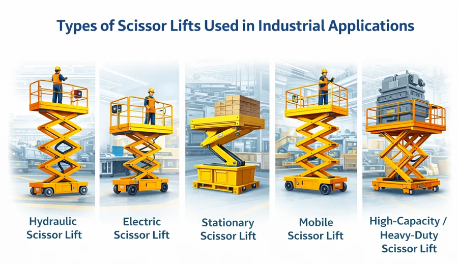 Types of Scissor Lifts Used in Industrial Applications